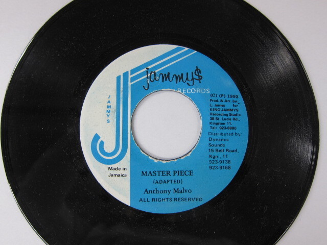 ANTHONY MALVO / MASTER PIECE / GENERAL RIDDIM / JAMMYS