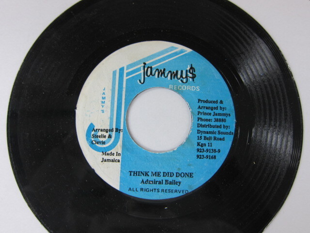 ADMIRAL BAILEY / THINK ME DID DONE / NATTY DREAD:HEAVENLESS<JAMMYS> RIDDIM / JAMMYS