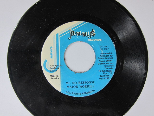 MAJOR WORRIES / WE NO RESPONSE / SLENG TENG(BIG BELLY MAN) RIDDIM / JAMMYS