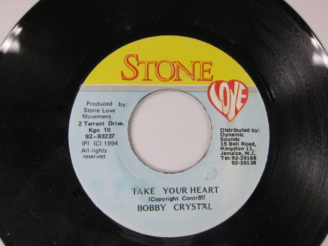 BOBBY CRYSTAL  / TAKE YOUR HEART / FREEDOM BLUES RIDDIM / STONE LOVE