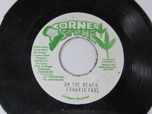 FRANKIE PAUL / ON THE BENCH / SOLOMON RIDDIM / CORNER STONE