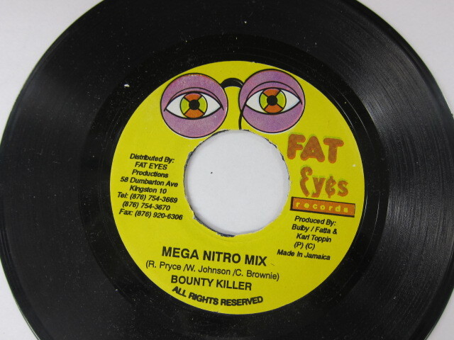 BOUNTY KILLER / MEGA NITRO MIX / HOT WAX RIDDIM / FAT EYES