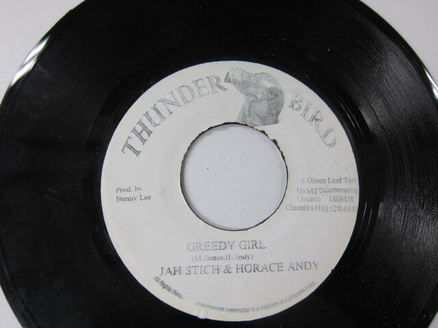 JAH STICH & HORACE ANDY / GREDY GIRL / THUNDER BIRD