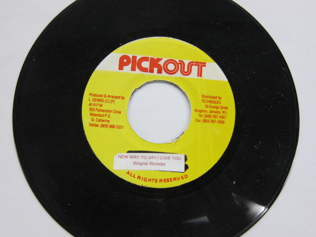WAYNE WONDER / NEW WAY TO SAY I LOVE YOU / PICK OUT