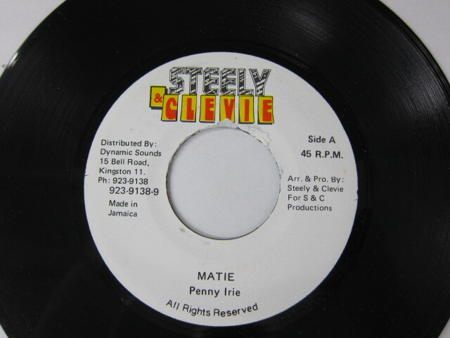 レゲエ Dibbi Sound Tippa Irie & Peter Hunin Tippa Irie & Peter Hunnigale - Dibbi Sound / Sugar Dandy