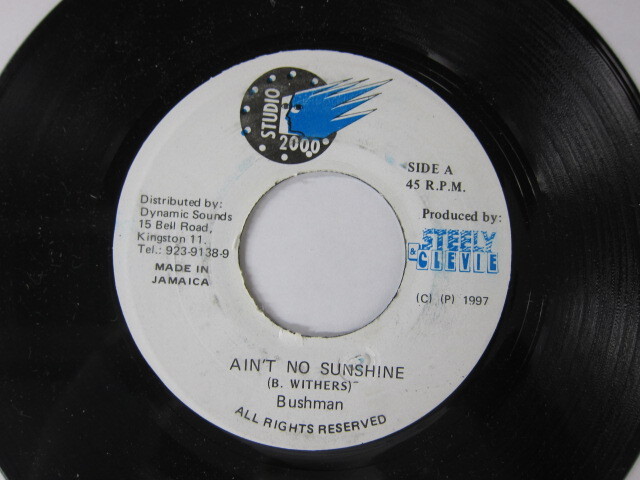 BUSH MAN / AIN'T NO SUNSHINE / COPY CAT RIDDIM / STUDIO 2000