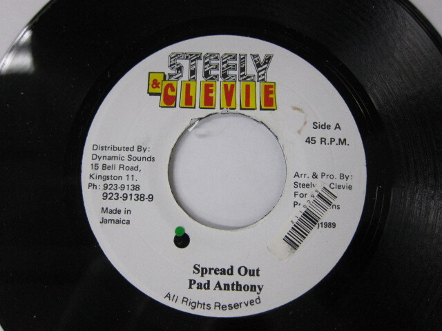 PAD ANTHONY / SPEREAD OUT / DARKER SHADE OF BLACK RIDDIM / STEELY & CLEVIE
