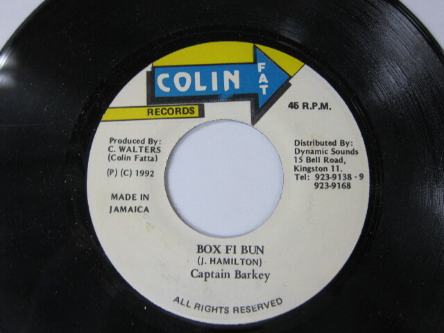 CAPTAIN BARKEY / BOX FI BUN / OPP RIDDIM / COLIN FAT