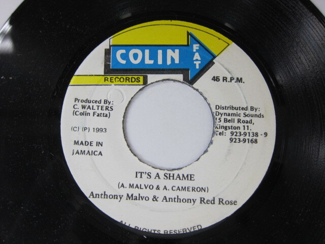 ANTHONY MALVO & ANTHONY RED ROSE / IT'S A SHAME / SIGN RIDDIM / COLIN FAT