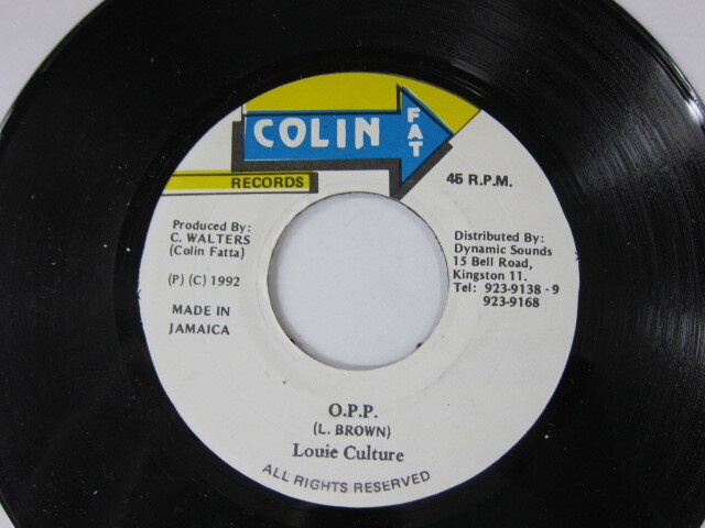 LOUIE CULTURE / O.P.P / OPP RIDDIM / COLIN FAT