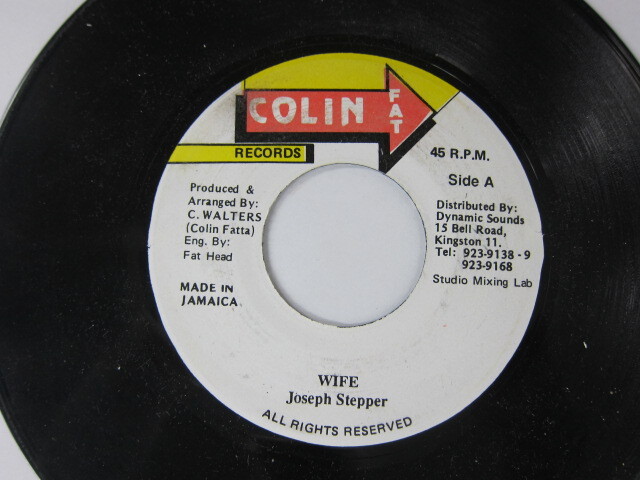 JOSEPH STEPPER / WIFE / MAMA<STEELY & CLEVIE>:GIGGY RIDDIM / COLIN FAT