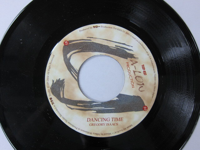 GREGORY ISAACS / DANCING TIME / YA-LOW PRODUCTION