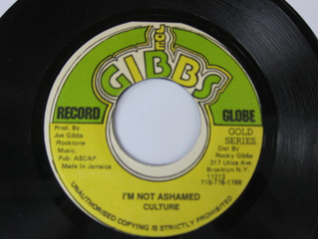 CULTURE / I'M NOT ASHAMED / JOE GIBBS