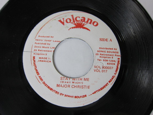 MAJOR CHRISTIE / STAY WITH ME / VOLCANO