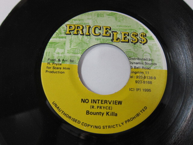BOUNTY KILLER / NO INTERVIEW / VALLEY OF DEATH RIDDIM / PRICELESS