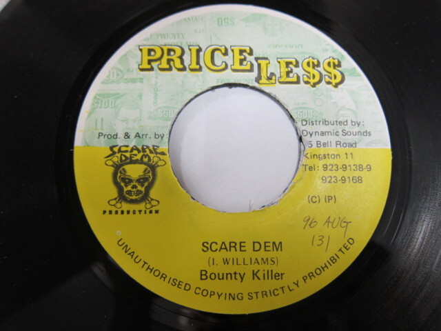 BOUNTY KILLER / SCARE DEM / SCARE DEM RIDDIM / PRICELESS