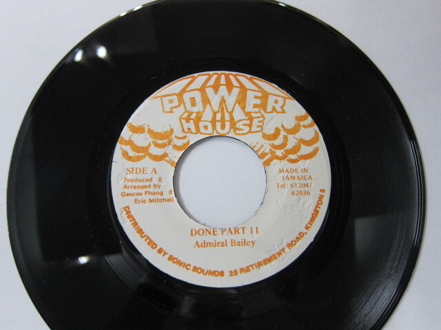 ADMIRAL BAILEY / DONE PART TWO / KOLOKO RIDDIM / POWER HOUSE