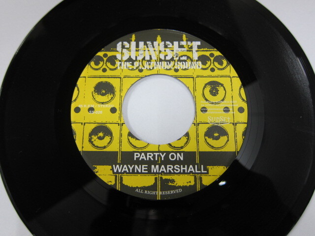 WAYNE MARSHALL / PARTY ON/ XTRAVAGANZA RIDDIM / SUNSET THE PLATINUM SOUND