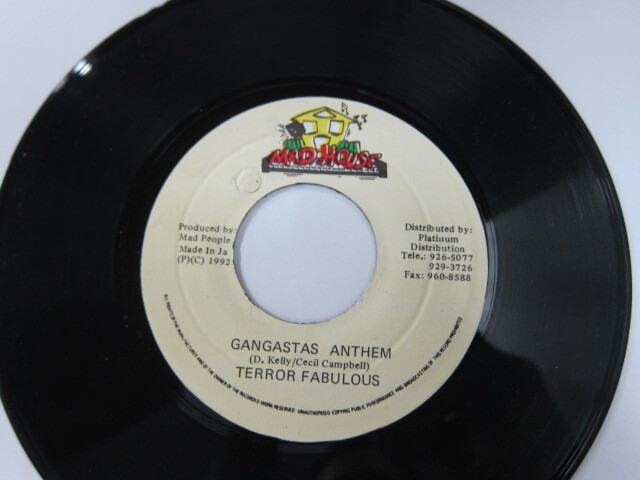 TERROR FABULOUS / GANGSTERS ANTHEM / GANGSTERS ANTHEM　RIDDIM / MAD HOUSE 