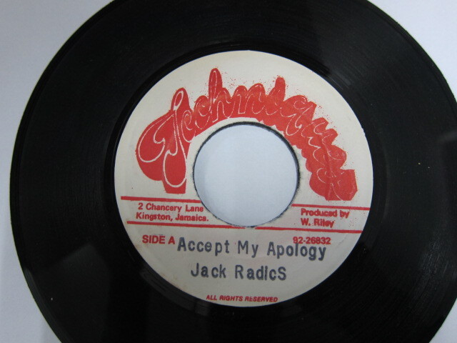 JACK RADICS / ACCEPT MY APOLOGY / SHANK I SHENK RIDDIM / TECHNIQUES