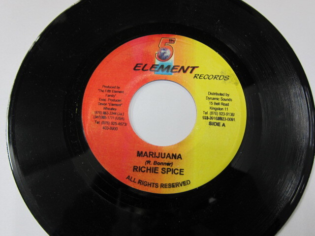 RICHIE SPICE / MARIJUANA / I SWEAR RIDDIM / ELEMENT RECORDS