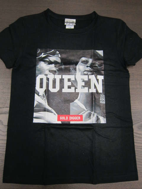 Description Tシャツ QUEEN 黒(GS)