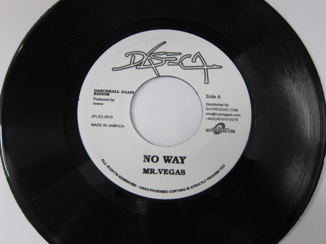 Aside MR.VEGAS / NO WAY / Bside AIDONIA / DWEET / DANCEHALL AGAIN RIDDIM / DASECA