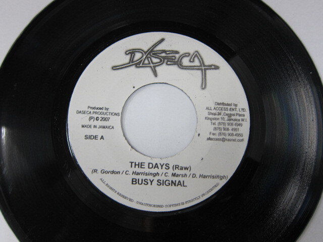 BUSY SIGNAL / THE DAYS / DASECA 