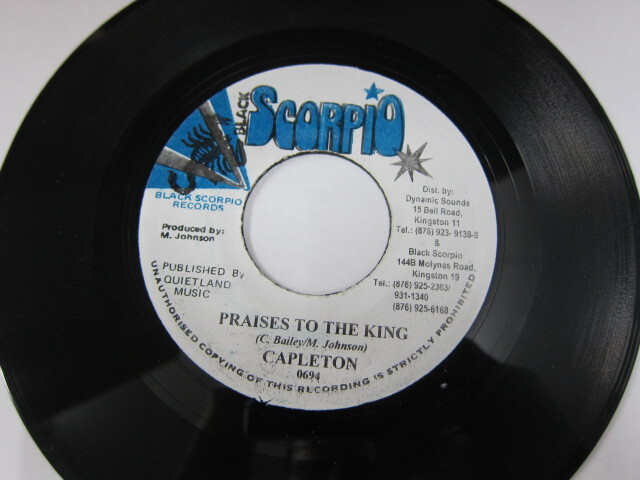 CAPLETON / PRAISES TO THE KING / ANGEL RIDDIM / BLACK SCORPIO