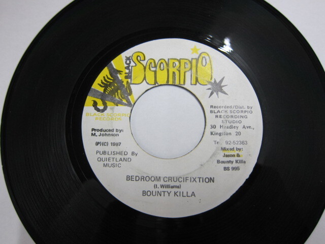 BOUNTY KILLER / BEDROOM CRUCIFIXTION / BLACK SCORPIO