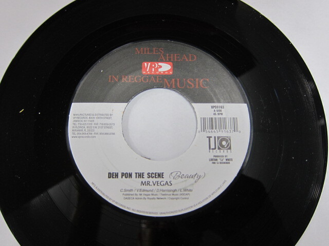 Aside MR. VEGAS / DEH PON THE SCENE / Bside BLACK RYNO / SHOT A BUSS / BEAUTY & THE BEAST RIDDIM / V.P. RECORDS
