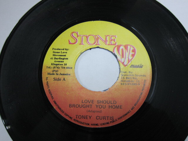 TONEY CURTIS / LOVE SHOULD BROUGHT YOU HOME / REAL ROCK RIDDIM / STONE LOVE