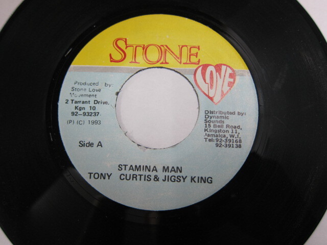 TONY CURTIS & JIGSY KING / STAMINA MAN / PUNNANY RIDDIM / STONE LOVE