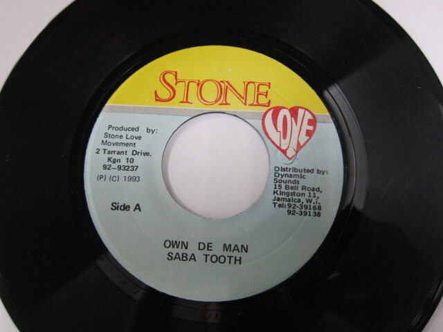 SABA TOOTH / OWN DE MAN / SLEN TENG RIDDIM / STONE LOVE