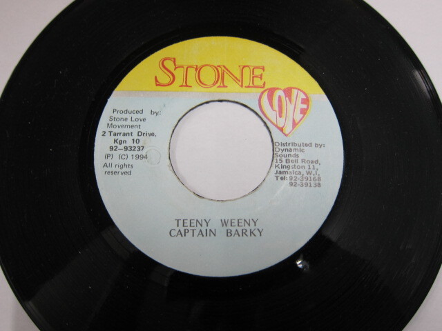 CAPTAIN BARKEY / TEENY WEENY / TEENY WEENY RIDDIM / STONE LOVE