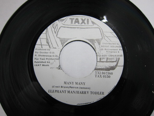 ELEPHANT MAN & HARRY TODDLER / MANY MANY / MANY MANY RIDDIM / TAXI