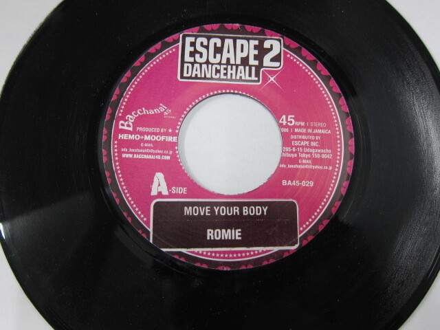 Aside ROME / MOVE YOUR BODY / Bside IVAN / DUTTY SHOT / ESCAPE 2 DANCEHALL