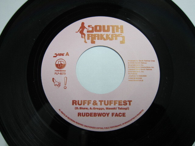 Aside RUDEBWOY FACE / RUFF & TUFFEST / Bside BEENIE MAN / JAMAICAN STYLE / SOUTH RAKKAS