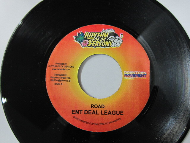 ENT DEAL LEAGUE / Aside / ROAD / Bside HONEY / RHYTHM OF DA SEASONS RECORDS