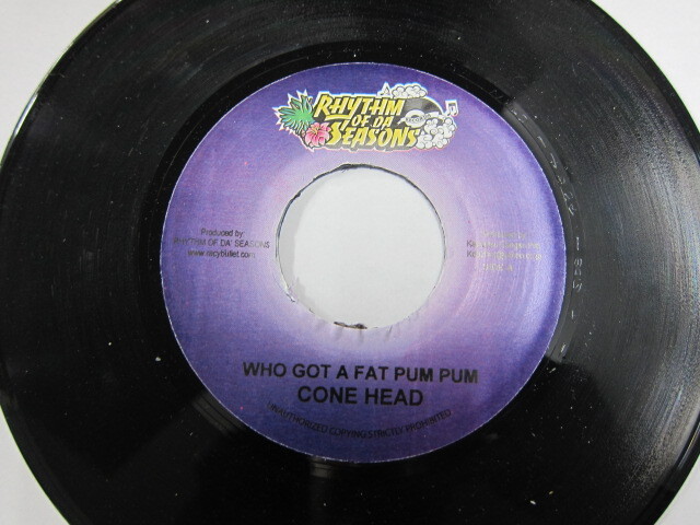 Aside CONE HEAD / WHO GOT A FAT PUM PUM / Bside AKANE / CRAZY OF MUSIC / MOTTO RIDDIM / RHYTHM OF DA SEASONS RECORDS