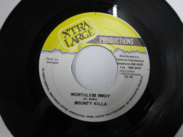 BOUNTY KILLER/ WORTHLESS BWOY / / HAUNTED RIDDIM / XTRA LARGE