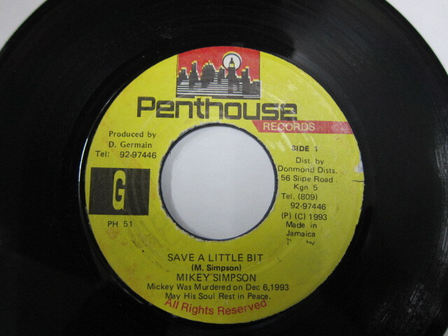 MIKEY SIMPSON / SAVE A LITTLE BIT / FAR EAST RIDDIM / PENTHOUSE
