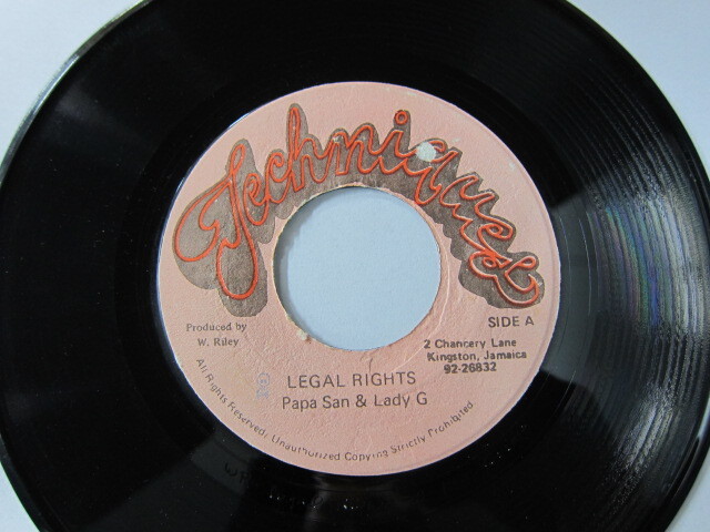PAPA SAN & LADY G / LEGAL RIGHTS / TECHNIQUS