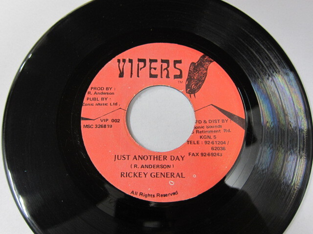 RICKEY GENERAL / JUST ANOTHER DAY / VIPERS 