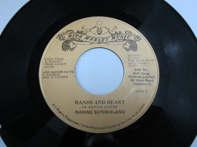 NADINE SUTHERLAND / HANDS AND HEART / RITA MARLEY MUSIC