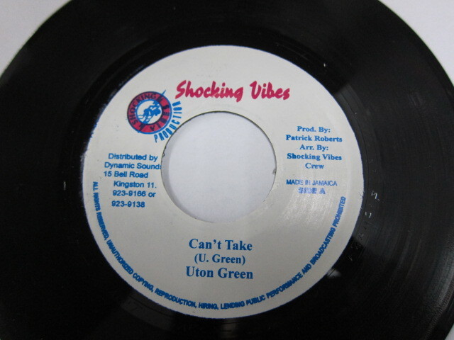 UTON GREEN / CAN'T TAKE / FULL UP RIDDIM / SHOCKING VIBES