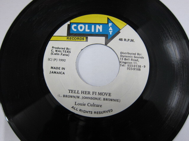 LOUIE CULTURE / TELL HER FI MOVE / DONNA RIDDIM / COLIN FAT RECORDS 