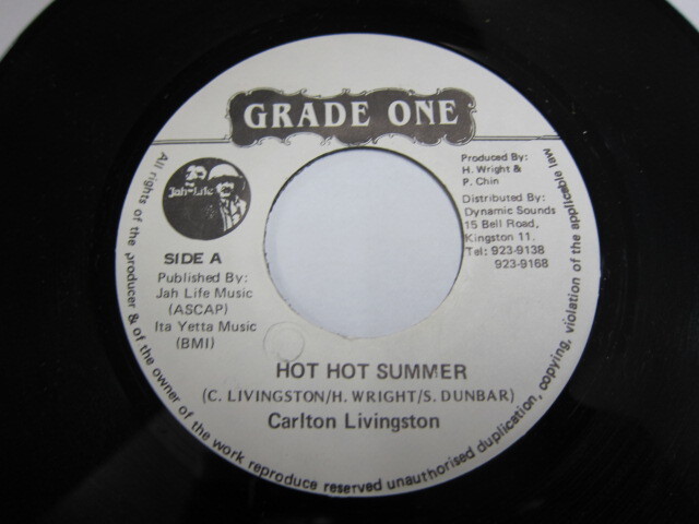 CARLTON LIVINGSTON / HOT HOT SUMMER / SITTING AND WATCHING RIDDIM / GRADE ONE