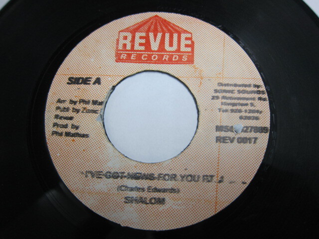SHALOM / I'VE GOT NEWS FOR YOU / REVUE