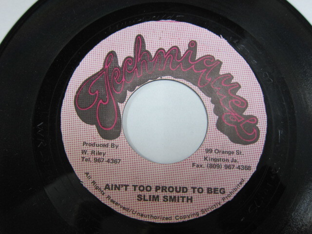 SLIM SMITH / AIN'T TOO PROUD TO BEG / TECHNIQUES 